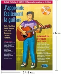 J'APPRENDS FACILEMENT LA GUITARE - VERSION POCHE - RECUEIL + ENREGISTREMENT(S) EN LIGNE