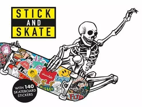 Stick and Skate Skateboard Stickers /anglais -  STICKERBOMB - LAURENCE KING