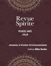 Revue Spirite (Année 1858 - première année)