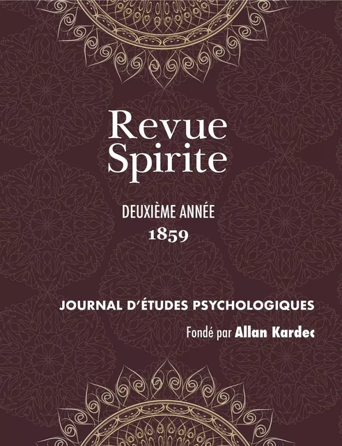 Revue Spirite (Année 1859 - deuxième année) - Allan Kardec - DISCOVERY PUBLI