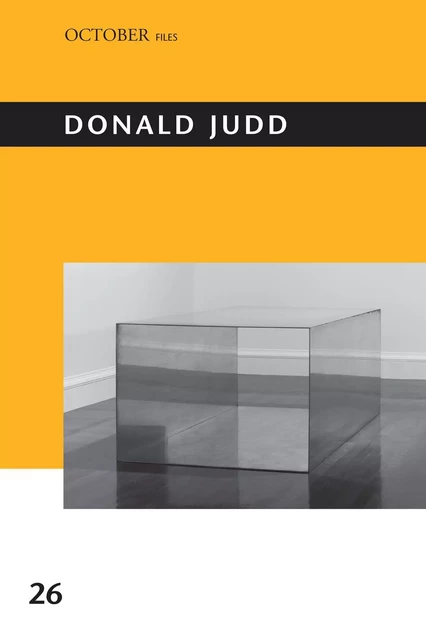 Donald Judd /anglais -  OCHMANEK ANNIE - MIT PRESS