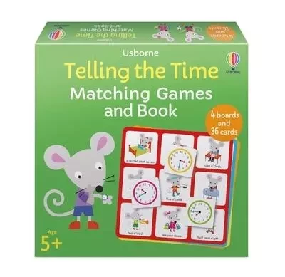 Telling the Time Matching Games and Book - Kate Nolan, Jayne Schofield - Usborne catalogue anglais