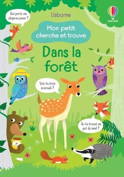 Dans la forêt - Mon petit cherche et trouve - Kirsteen Robson - Usborne publishing ltd