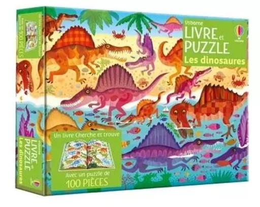 Les dinosaures - Coffret livre et puzzle -  - Usborne publishing ltd