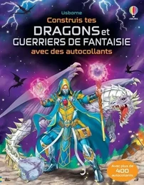 Construis tes dragons et guerriers de fantasie avec des autocollants - Volume combiné