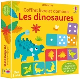 Les dinosaures - Coffret livre et dominos