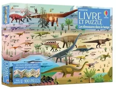 Les dinosaures dans le temps - Coffret Livre et puzzle - Rachel Firth - Usborne publishing ltd