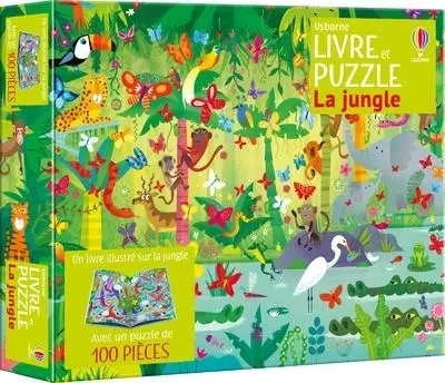 La jungle - Coffrets livre et puzzle - dès 5 ans - Kirsteen Robson - Usborne publishing ltd