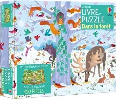 Dans la forêt - Coffret Livre et puzzle - Dès 5 ans -  - Usborne publishing ltd