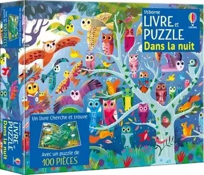 Dans la nuit - Coffret Livre et puzzle - Dès 5 ans -  - Usborne publishing ltd