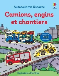 Camions, engins et chantiers - Volume combiné - Premiers autocollants - dès 3 ans