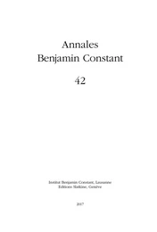 Annales Benjamin Constant 42 - 2017