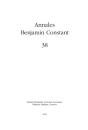 Annales Benjamin Constant 38 - 2013