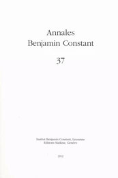 Annales Benjamin Constant 37 - 2012