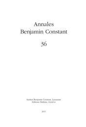 Annales Benjamin Constant 36 - 2011