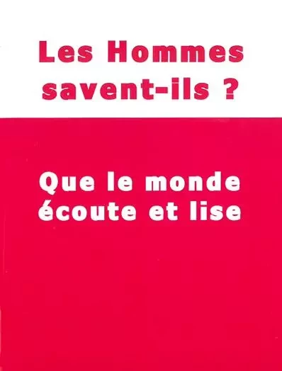 Les hommes savent ils? Que le monde écoute et lise - Josefa Menendez - SACRE COEUR