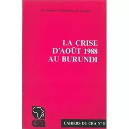 CRISE D'AOUT 1988 AU BURUNDI