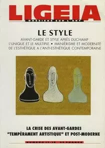 LIGEIA N°17 le style -  Collectif - LIGEIA REVUE