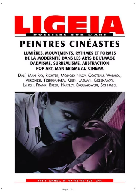 Ligeia N°97 Peintres Cineastes -  Collectif - LIGEIA REVUE