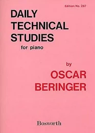 OSCAR BERINGER : DAILY TECHNICAL STUDIES FOR PIANO -  PIANO -  RECUEIL