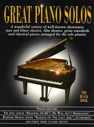 GREAT PIANO SOLOS - THE BLACK BOOK PIANO -  DIVERS AUTEURS - MUSIC SALES