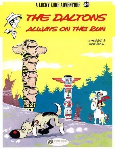 Lucky Luke - tome 34 The Daltons always on the run -  MORRIS, René GOSCINNY - Cinebook