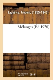 Mélanges