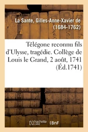 Télégone reconnu fils d'Ulysse, tragédie