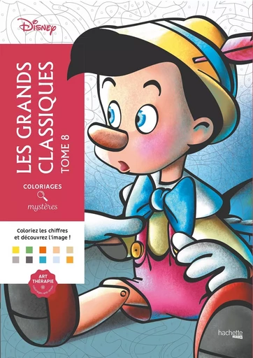 Coloriages mystères Disney - Les Grands classiques Tome 8 -  - HACHETTE HEROES