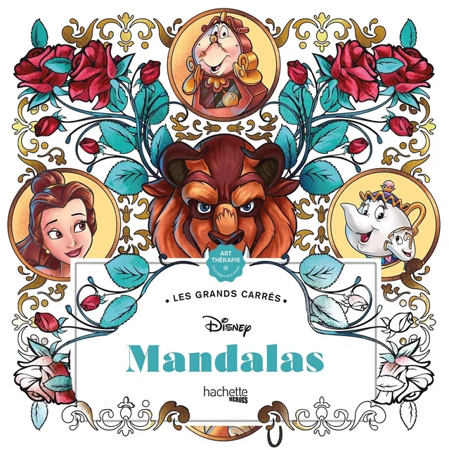 Les grands carrés Disney Mandalas -  - HACHETTE HEROES