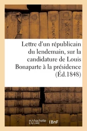 Lettre d'un républicain du lendemain, électeur des départements, à ses concitoyens