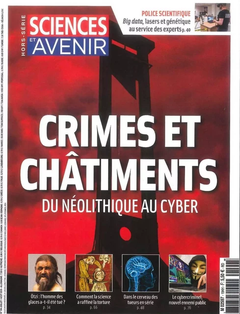 Sciences et Avenir HS N°194  Crimes et châtiments - juin 2018 -  Collectif - HS SCIENCES AVE