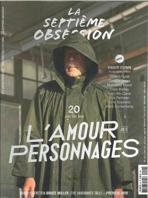 La Septième obsession N°20 L'amour des personnages - janvier/fevrier 2019 -  Collectif - SEPT OBSESSION