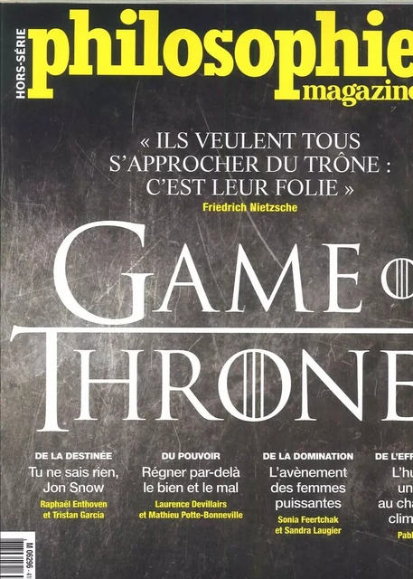 Philosophie Magazine HS N°41 Game of Thrones - avril 2019 -  Collectif - PHILOSOPHIE MAG