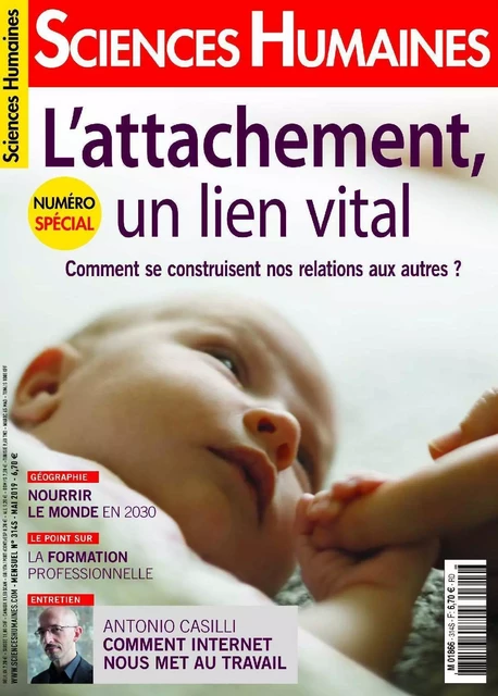 Sciences Humaines N°314 L'attachement, un lien vital - avril 2019 -  Collectif - SCIENC HUMAINES