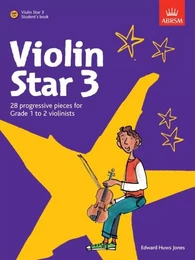 EDWARD HUWS JONES :  VIOLIN STAR 3 - STUDENT'S BOOK - RECUEIL + CD - VIOLON