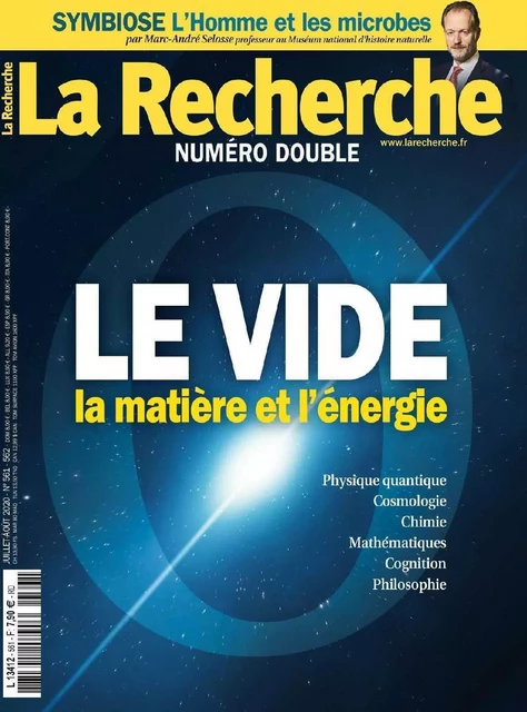 La Recherche N°561/562- jjuillet/août 2020 -  Collectif - LA RECHERCHE