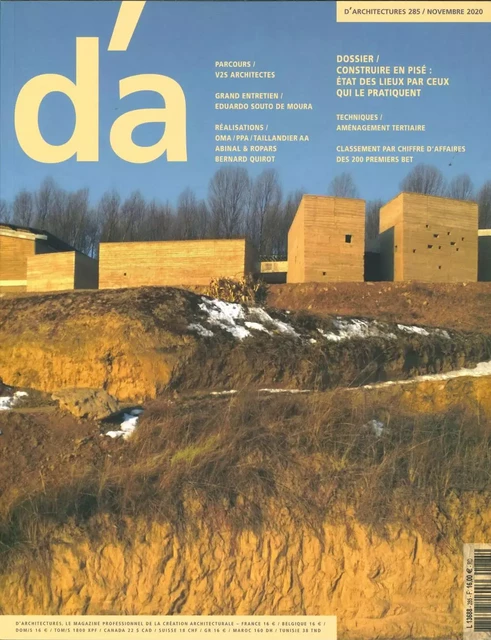 D'Architectures N°285 - novembre 2020 -  Collectif - D ARCHITECTURE