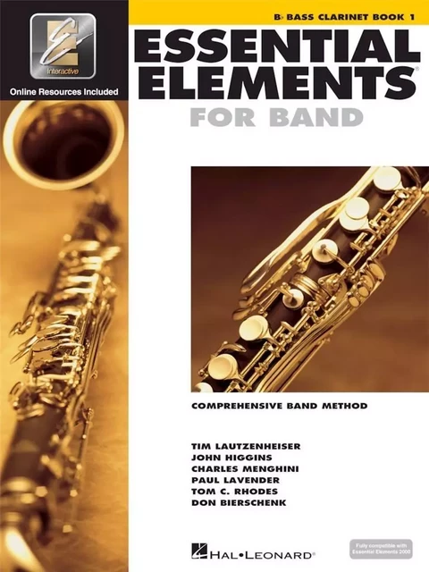 ESSENTIAL ELEMENTS FOR BAND - BOOK 1 WITH EEI CLARINETTE BASSE +ENREGISTREMENTS ONLINE -  DIVERS AUTEURS - HAL LEONARD