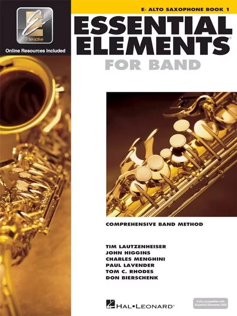 ESSENTIAL ELEMENTS FOR BAND - BOOK 1 WITH EEI SAXOPHONE ALTO +ENREGISTREMENTS ONLINE -  DIVERS AUTEURS - HAL LEONARD