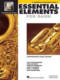 ESSENTIAL ELEMENTS FOR BAND - BOOK 1 WITH EEI SAXOPHONE BARYTON +ENREGISTREMENTS ONLINE