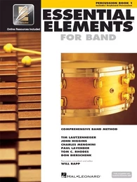 ESSENTIAL ELEMENTS FOR BAND - BOOK 1 - PERCUSSION - RECUEIL + ENREGISTREMENT(S) EN LIGNE