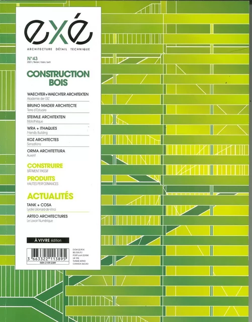 Exe n°43 - Constructions Bois - Avril 2021 -  Collectif - ARCHITECTURES