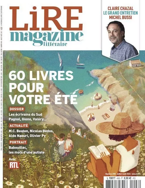 Lire Magazine Littéraire n°498 - Juillet/Août 2021 : Les écrivains du Sud + 60 livres pour l'été -  Collectif - LIRE MAGAZINE