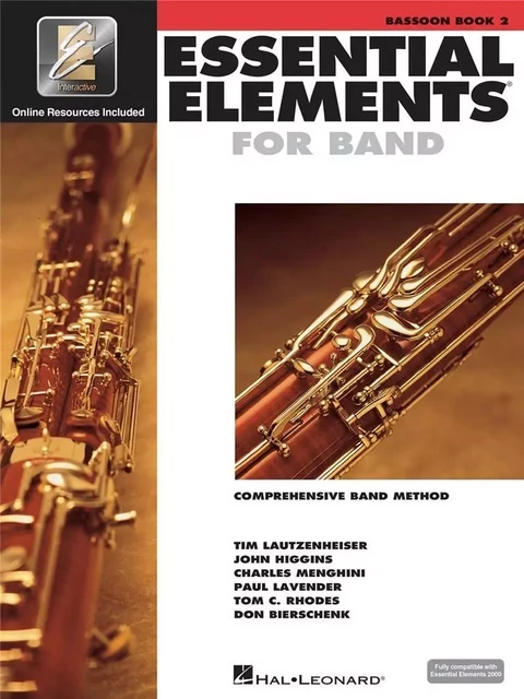 ESSENTIAL ELEMENTS FOR BAND - BOOK 2 WITH EEI BASSON +ENREGISTREMENTS ONLINE -  DIVERS AUTEURS - HAL LEONARD