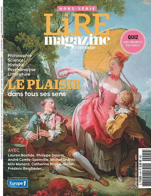 Lire Magazine Littéraire HS N°36 : Le plaisir dans tous ses sens - Ete 2022 -  Collectif - LIRE MAGAZINE