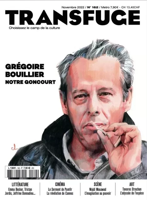 Transfuge N°162 : Grégoire Bouillier - novembre 2022 -  Collectif - TRANSFUGE