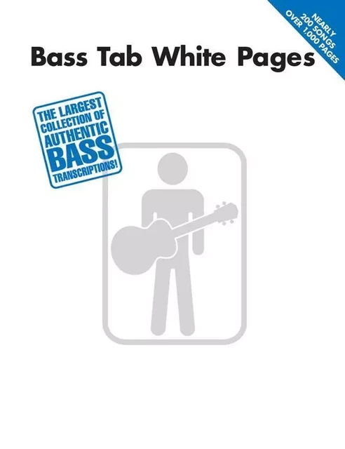 BASS TAB WHITE PAGES -  BASS RECORDED VERSIONS -  DIVERS AUTEURS - HAL LEONARD