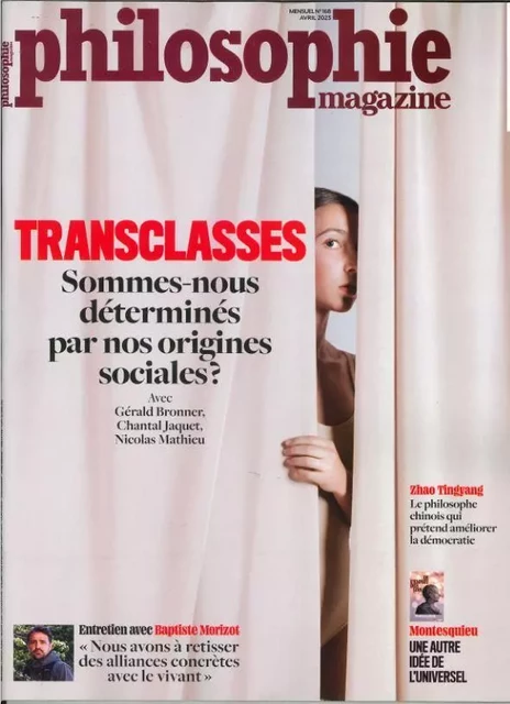 Philosophie Magazine N°168 : Transclasses - avril 2023 -  Collectif - PHILOSOPHIE MAG