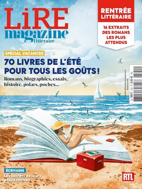 Lire Magazine Littéraire N°520-521 : 70 livres de l'été pour tous les goûts et Supplément jeux littéraires - Été 2023 -  Collectif - LIRE MAGAZINE